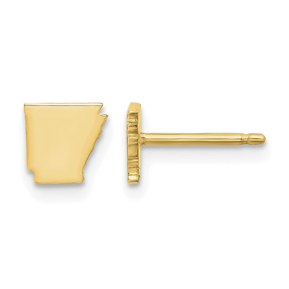 Sterling Silver/Gold-plated Arkansas State Earrings