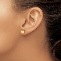 Sterling Silver/Gold-plated Colorado State Earrings
