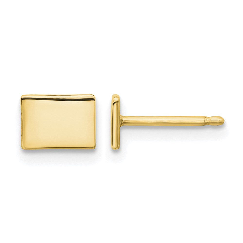 Sterling Silver/Gold-plated Colorado State Earrings