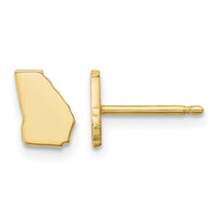 14KY Georgia State Earrings