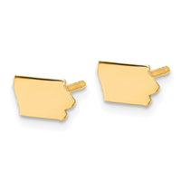 Sterling Silver/Gold-plated Iowa State Earrings