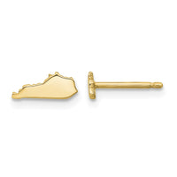 14KY Kentucky State Earrings