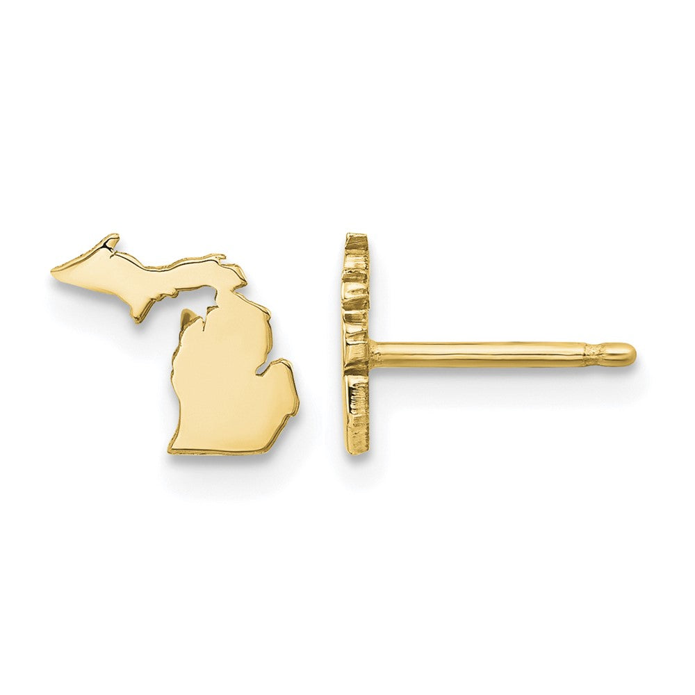 14KY Michigan State Earrings
