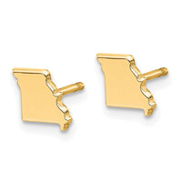 14KY Missouri State Earrings