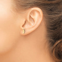 Sterling Silver/Gold-plated New Jersey State Earrings