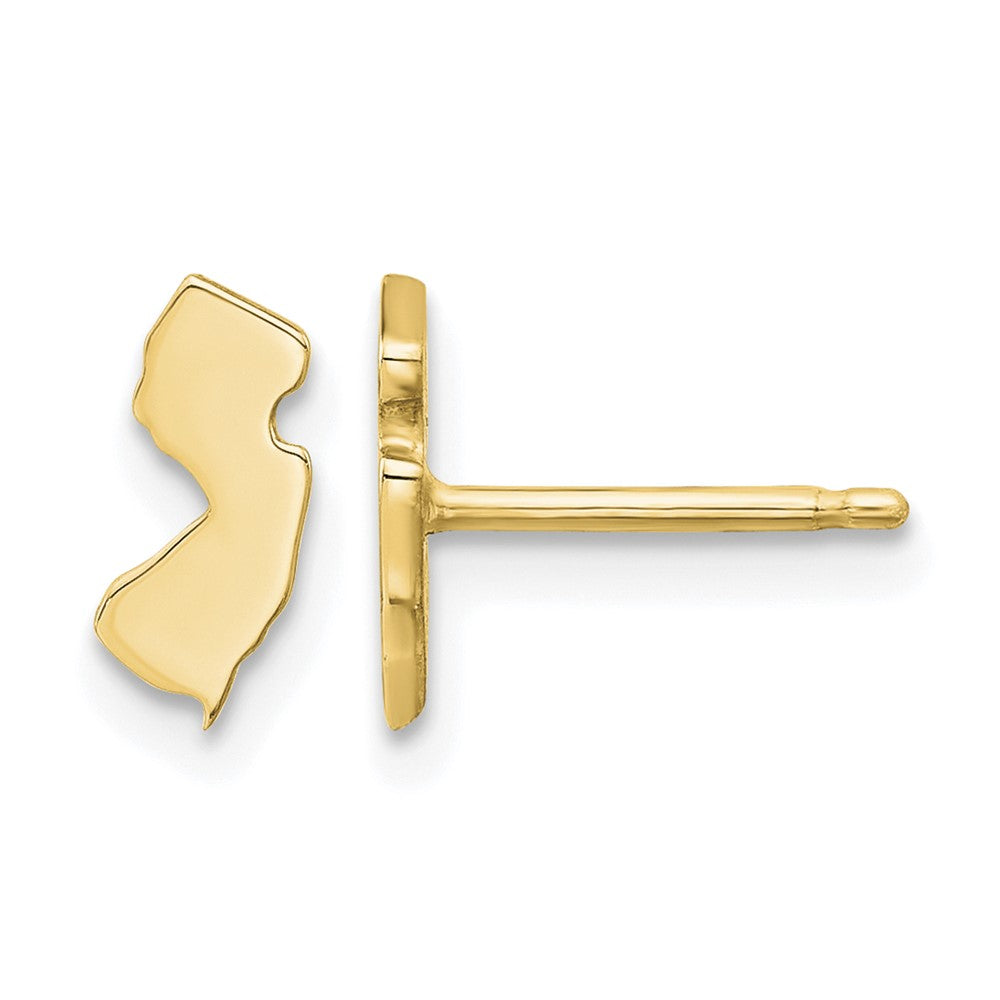 14KY New Jersey State Earrings