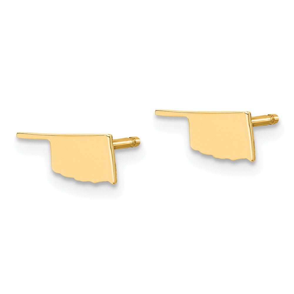 14KY Oklahoma State Earrings