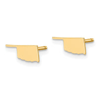 14KY Oklahoma State Earrings