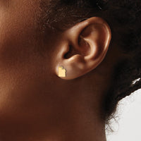 14KY Utah State Earrings