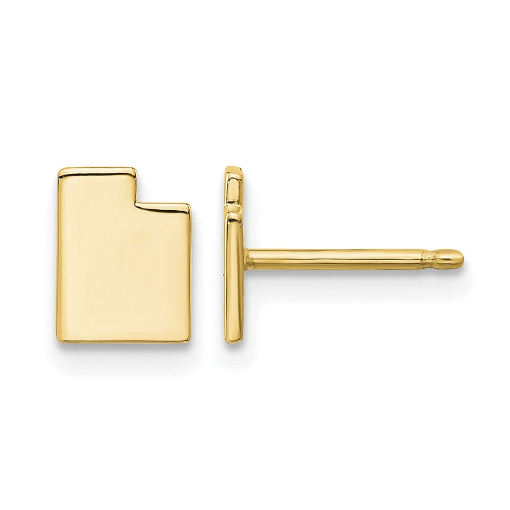 14KY Utah State Earrings