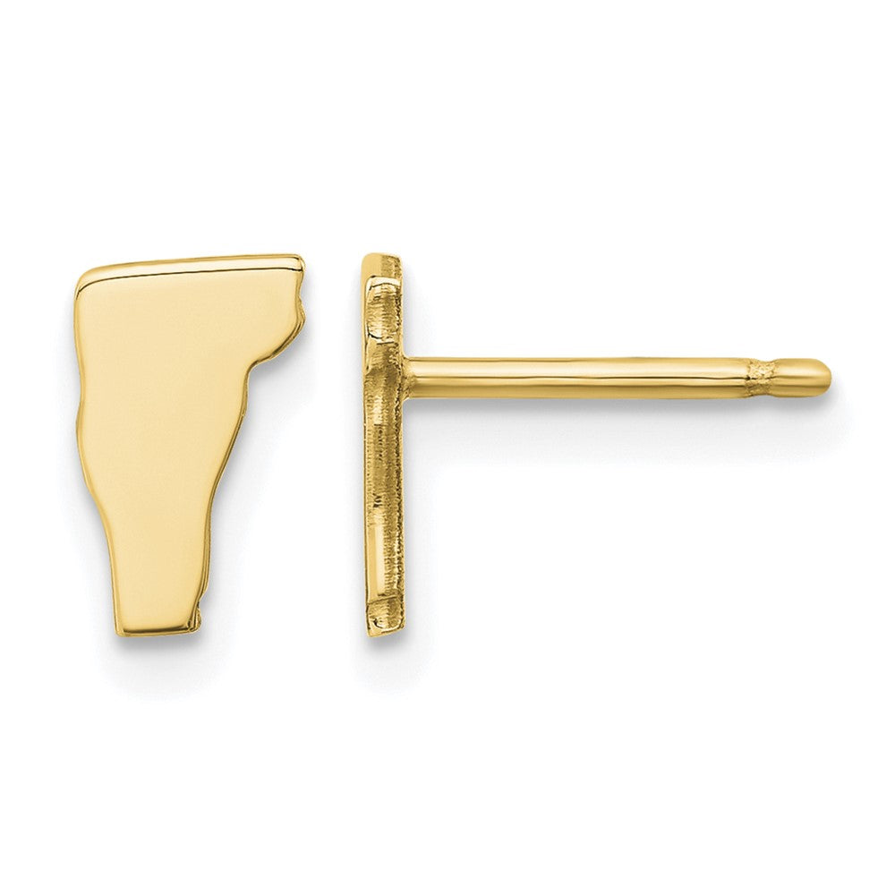 14KY Vermont State Earrings