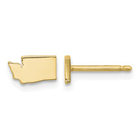 14KY Washington State Earrings