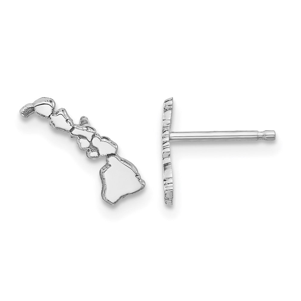 14KW Hawaii State Earrings