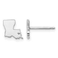 14KW Louisiana State Earrings