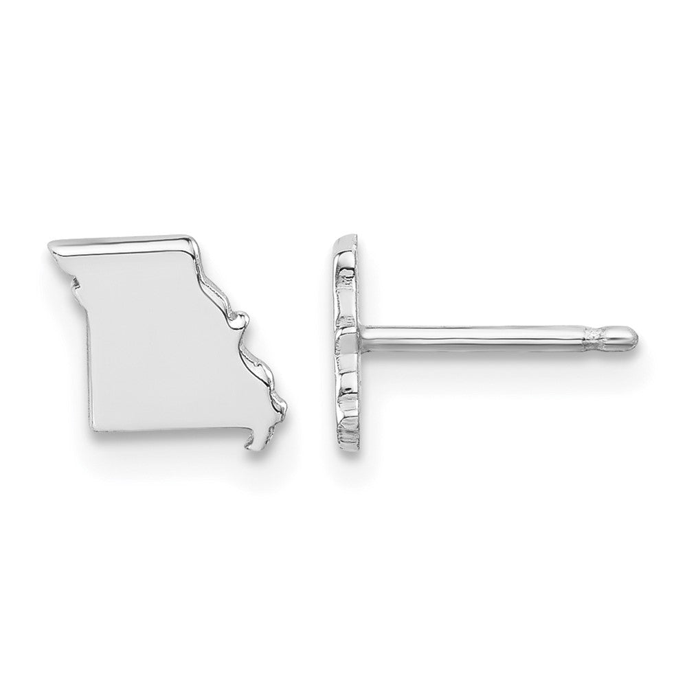 14KW Missouri State Earrings