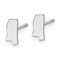 14KW Mississippi State Earrings
