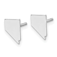 14KW Nevada State Earrings