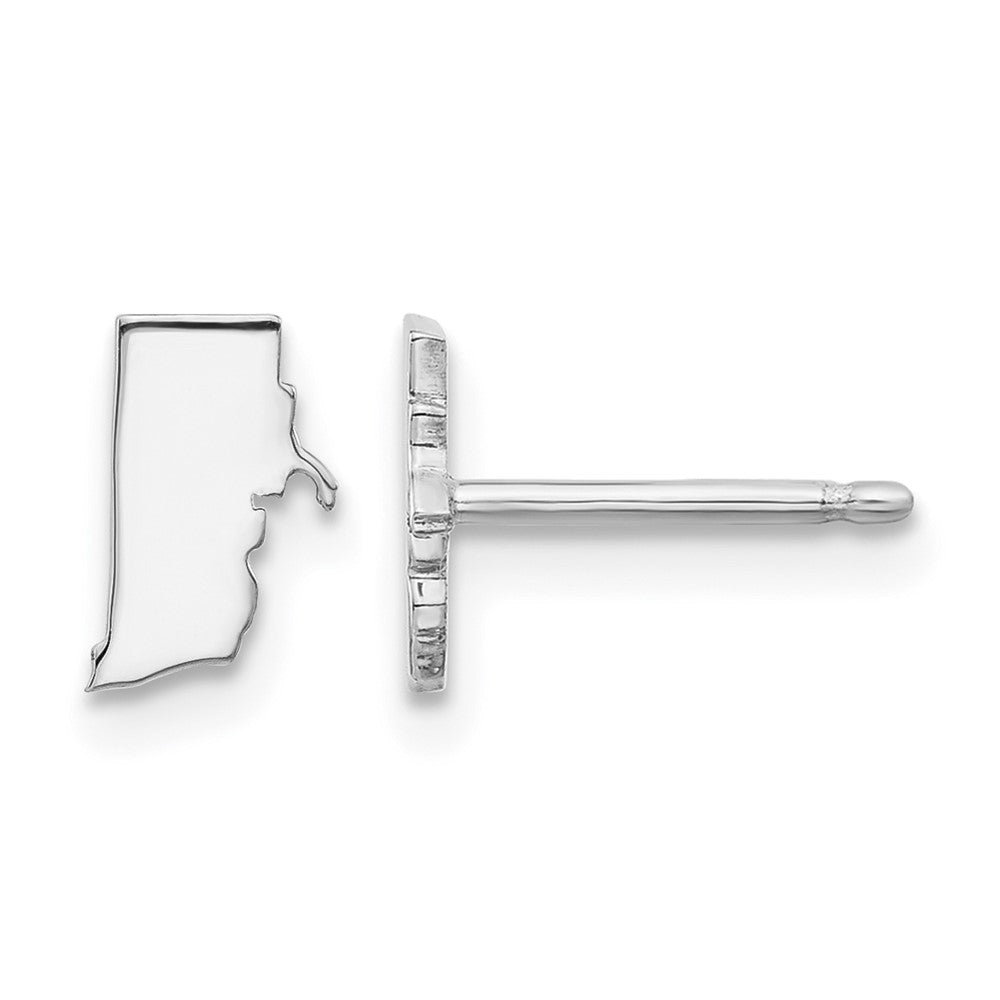 14KW Rhode Island State Earrings