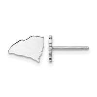 Sterling Silver/ Rhodium-plated South Carolina State Earrings