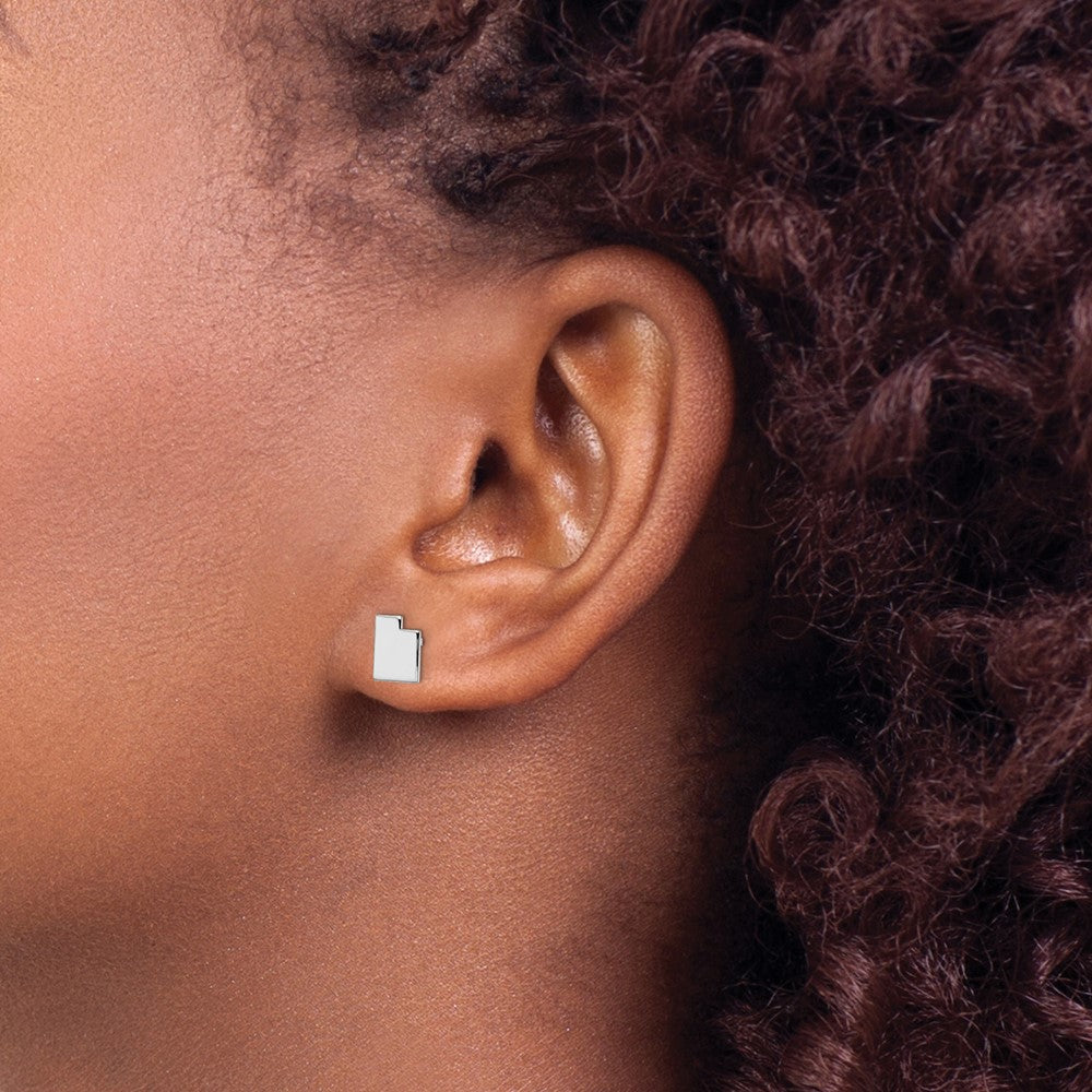 14KW Utah State Earrings