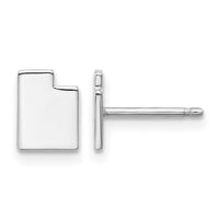14KW Utah State Earrings