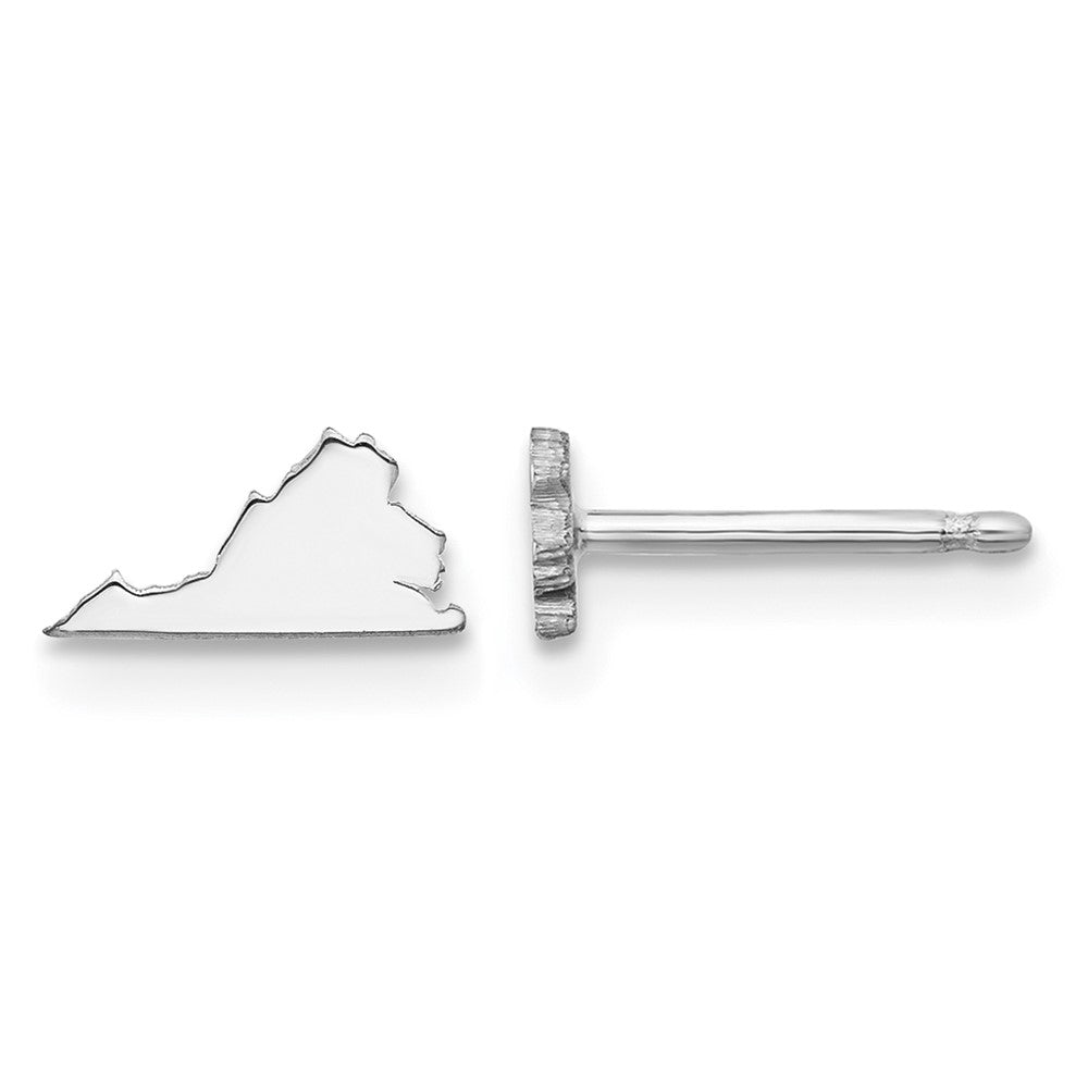 14KW Virginia State Earrings