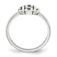 14k White Gold Monogram Ring