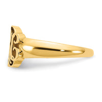 14k Yellow Gold Monogram Ring