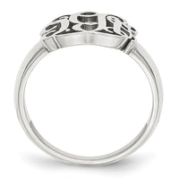 10k White Gold Monogram Ring