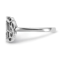 10k White Gold Monogram Ring