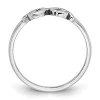 14k White Gold Monogram Ring