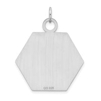 Sterling Silver Rhodium-plated Medical Jewelry Pendant