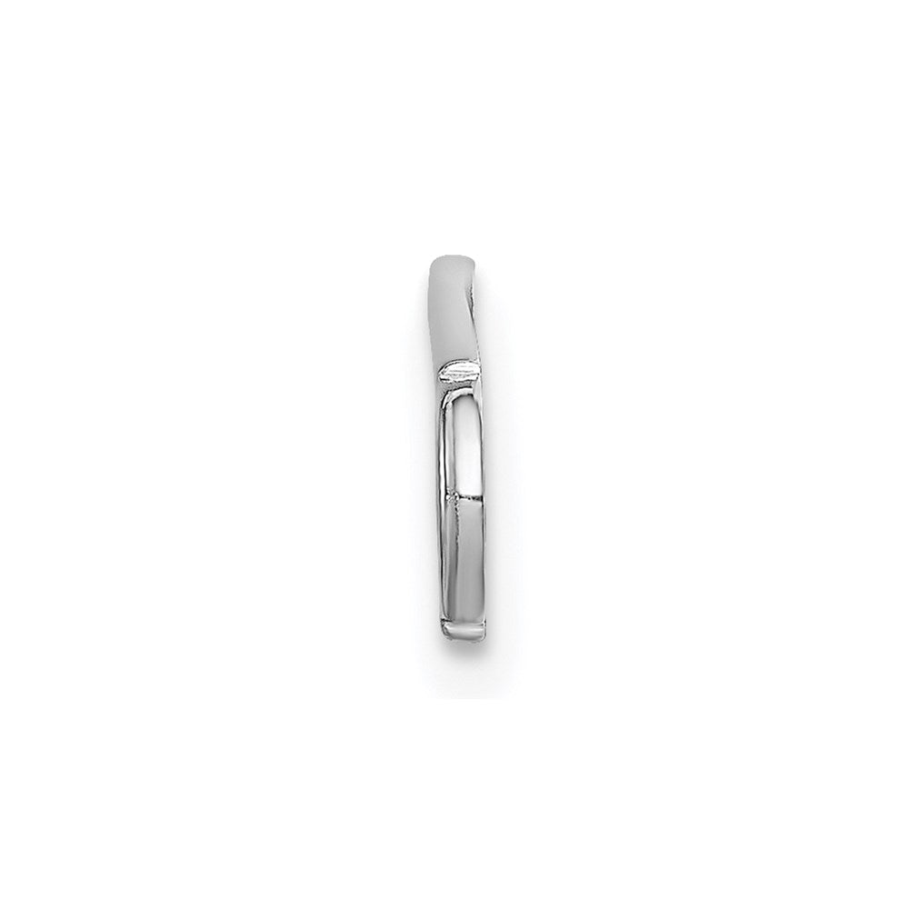 Sterling Silver Rhodium plated Medical ID Plate