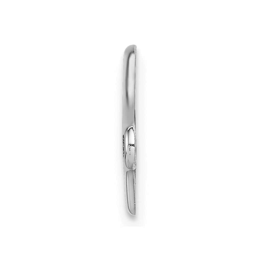 Sterling Silver Rhodium-plated Medical ID Plate