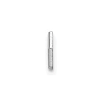 Sterling Silver Rhodium Non-enameled Attachable Emblem Medical Charm