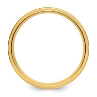 14k Yellow Gold Light Comfort Fit Brush Satin Fancy Band