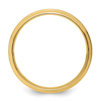 14k Yellow Gold Standard Comfort Fit Brush Satin Fancy Band