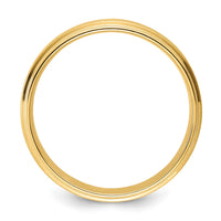 14k Yellow Gold Light Comfort Fit Brush Satin Fancy Band