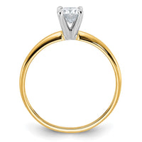 14ktt 1/2ct Lab Grown Diamond VS/SI+ G+ Round Complete Solitaire Eng Ring