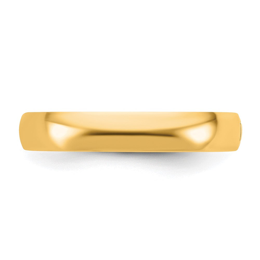 14ky CLIQ 4mm Hinged Half Round Wedding Band Size 11.5