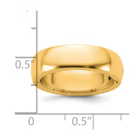 14ky CLIQ 6mm Hinged Half Round Wedding Band Size 4