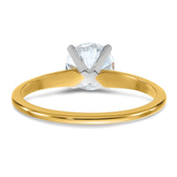 14ktt 3ct Cert Lab Grown Diamond VS+ F+ Round Complete Solitaire Eng Ring