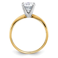 14ktt 1 3/4ct Lab Grown Diamond VS/SI+ G+ Round Comp Solitaire Eng Ring