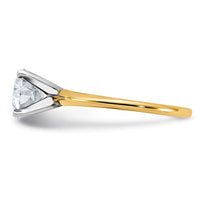 14ktt 1 3/4ct Lab Grown Diamond VS/SI+ G+ Round Comp Solitaire Eng Ring