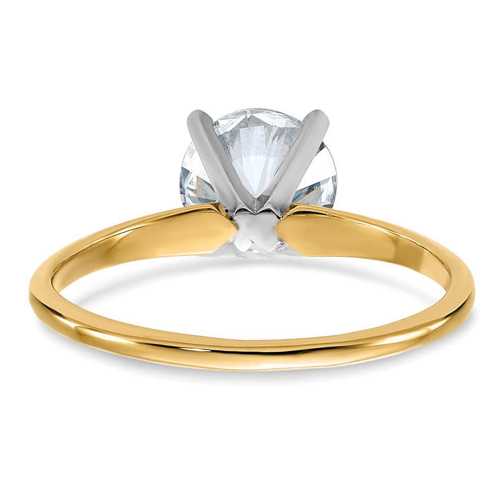 14ktt 1 3/4ct Lab Grown Diamond VS/SI+ G+ Round Comp Solitaire Eng Ring