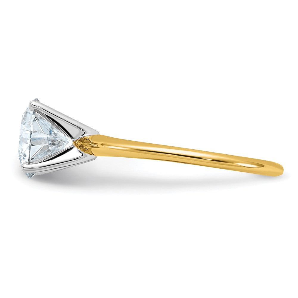 14ktt 2ct Lab Grown Diamond VS/SI+ G+ Round Complete Solitaire Eng Ring
