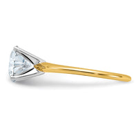 14ktt 2ct Lab Grown Diamond VS/SI+ G+ Round Complete Solitaire Eng Ring