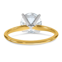 14ktt 2ct Lab Grown Diamond VS/SI+ G+ Round Complete Solitaire Eng Ring