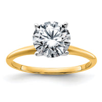 14ktt 2ct Cert Lab Grown Diamond VS/SI+ G+ Round Comp Solitaire Eng Ring