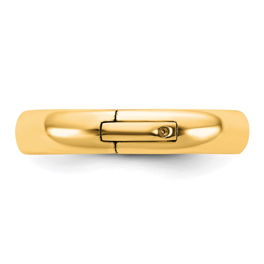 14ky CLIQ 4mm Hinged Comfort Fit Wedding Band Size 10